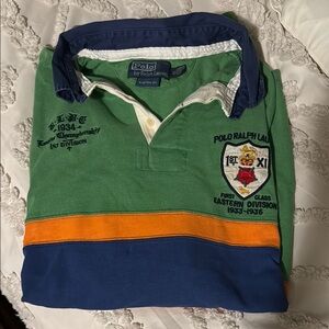 Green Polo Ralph Lauren Rugby Shirt